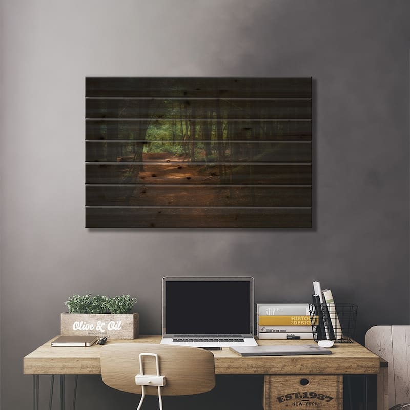 Walk Me Through Print On Wood by Louis Ruth - Multi-Color