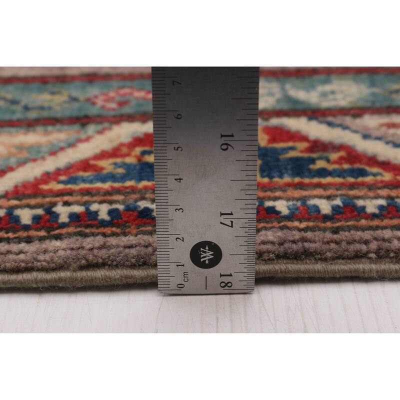 ECARPETGALLERY Hand-knotted Uzbek Ghazni Taupe Wool Rug - 2'9 x 9'8