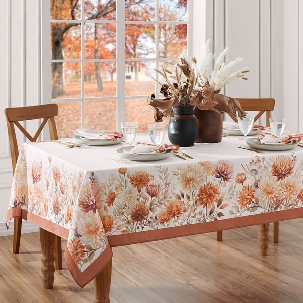 slide 2 of 5, Autumn Blooms Tablecloth