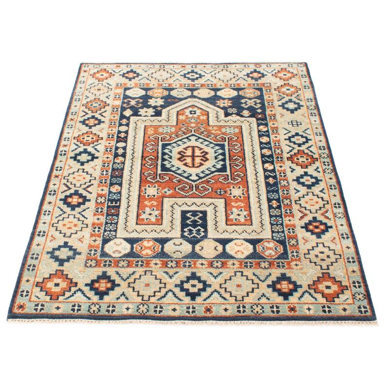 ECARPETGALLERY Hand-knotted Jules Serapi Dark Blue Wool Rug - 5'4 x 7'9