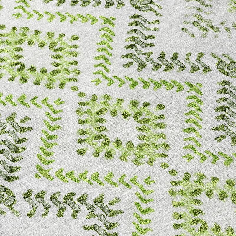 Machine Washable Indoor/ Outdoor Chantille Boho Global Rug