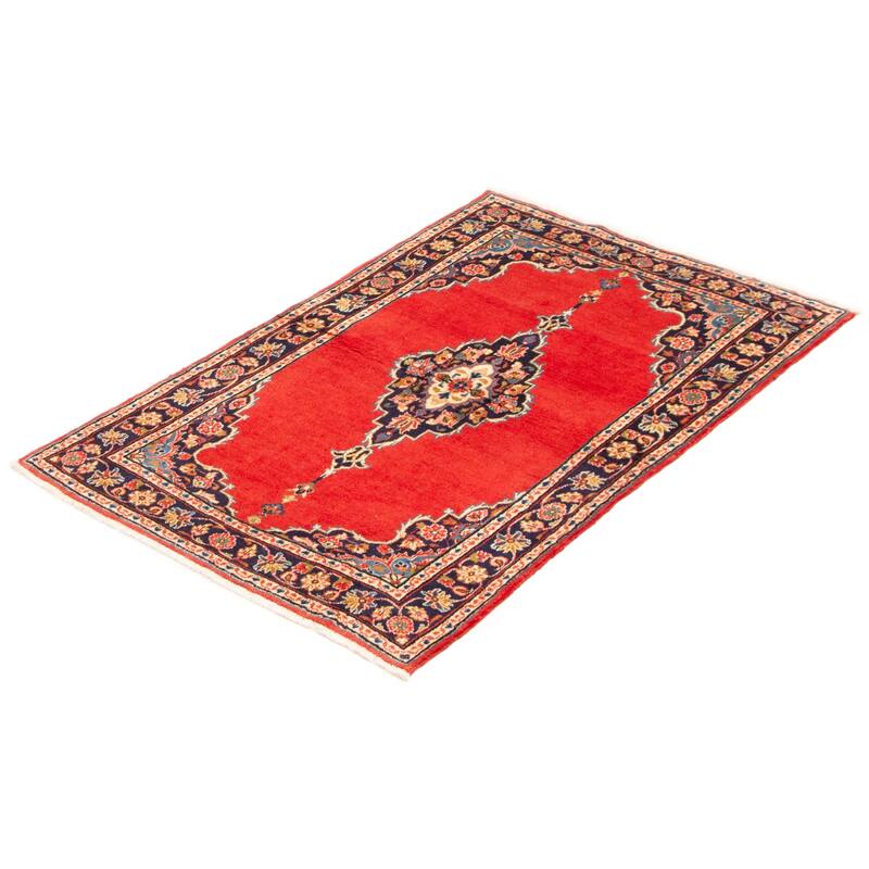 ECARPETGALLERY Hand-knotted Kayseri Vintage Copper Wool Rug - 3'7 x 5'7