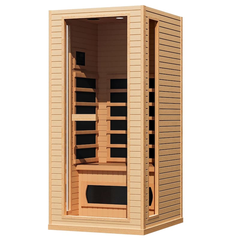 EROMMY up to 3 Person Infrared Sauna with 10-Minute Warm-Up Heater Tube and Carbon Plate