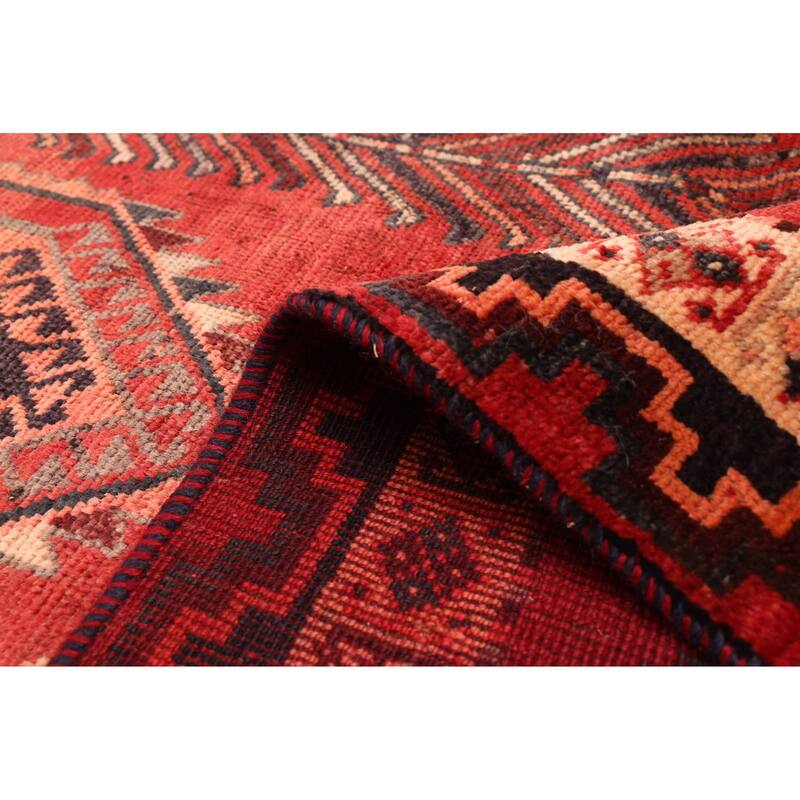 ECARPETGALLERY Hand-knotted Melis Vintage Red Wool Rug - 5'5 x 8'11