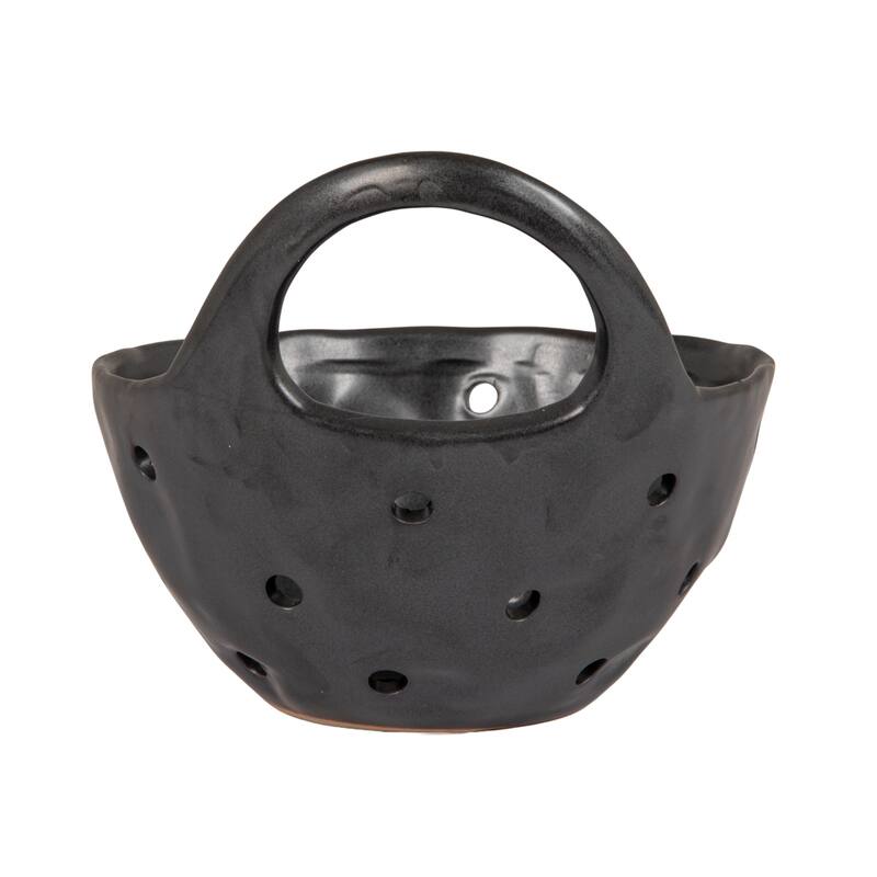 Set of 2 Cream Stoneware Colanders