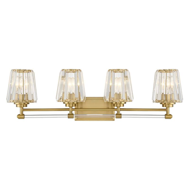 Savoy House 8-6001-4 Garnet 4 Light 32" Wide Vanity Light - Warm Brass
