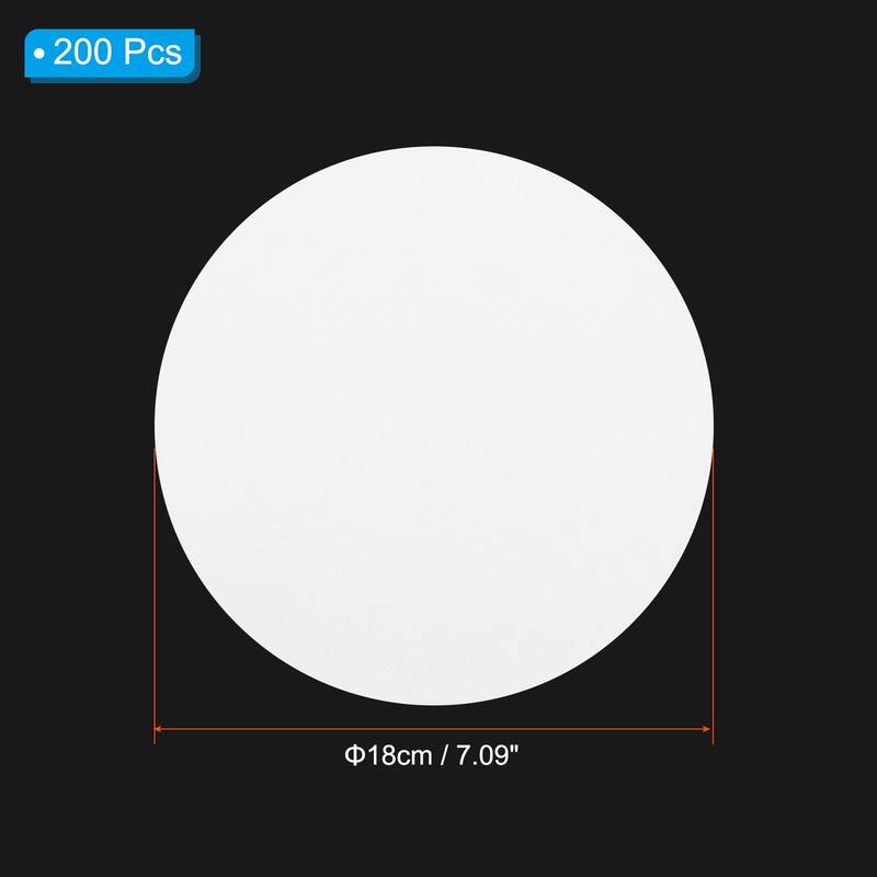 200Pcs 11cm Qualitative Filter Paper Circles, Slow Speed Round Lab Paper - 18cm