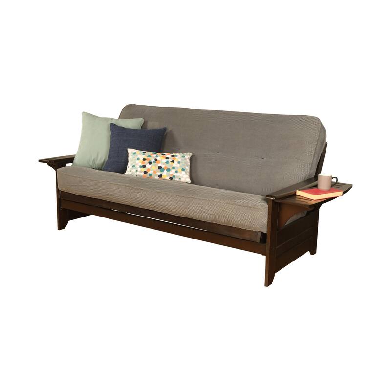 Porch & Den DeSoto Espresso Full-size Futon Set with Innerspring Mattress