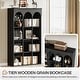 preview thumbnail 13 of 21, 70.9" Tall Arched Bookcase for Living Room, 5-Tier Freestanding Wooden Bookshelf, Mid-Century Modern Library Book Shelving Unit