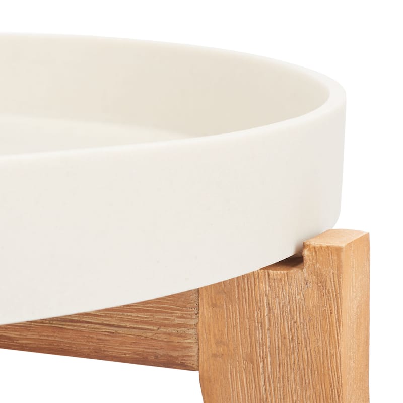 SAFAVIEH Outdoor Estefany Removable Tray Top Side Table - 24Wx24Dx20H