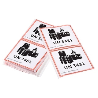 UN3481 Battery Stickers for Battery Handling Warning 150pack - 150 Pack ...