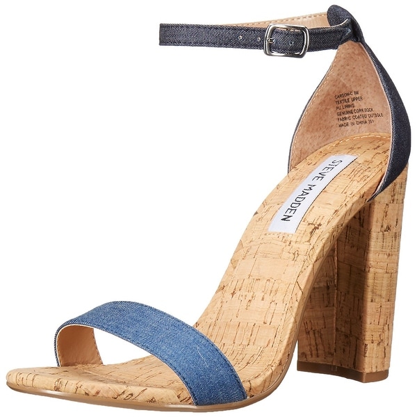 Steve Madden Womens Carson-c Leather Closed Toe Special Occasion Ankle Strap ...