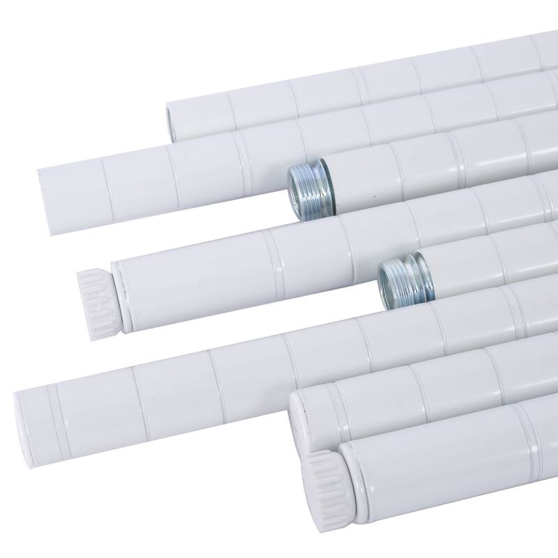 2450lbs Heavy Duty Adjustable Storage Rack with Wheels & Shelf Liners