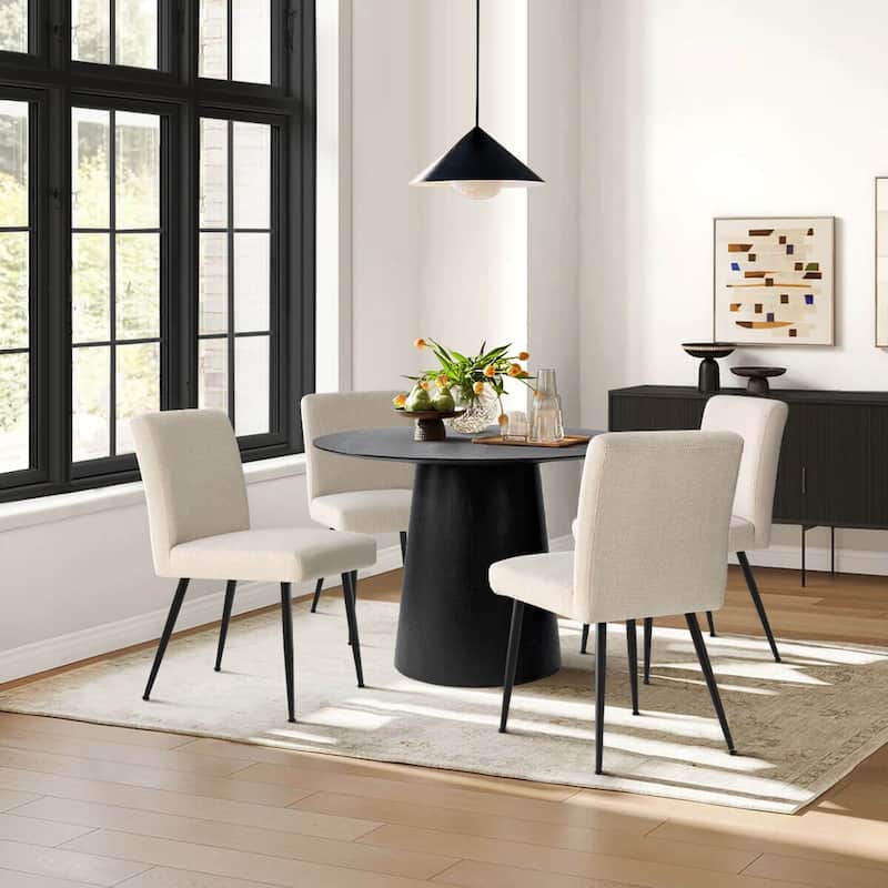 4 Person Dining Chairs (Set of 4) - Beige