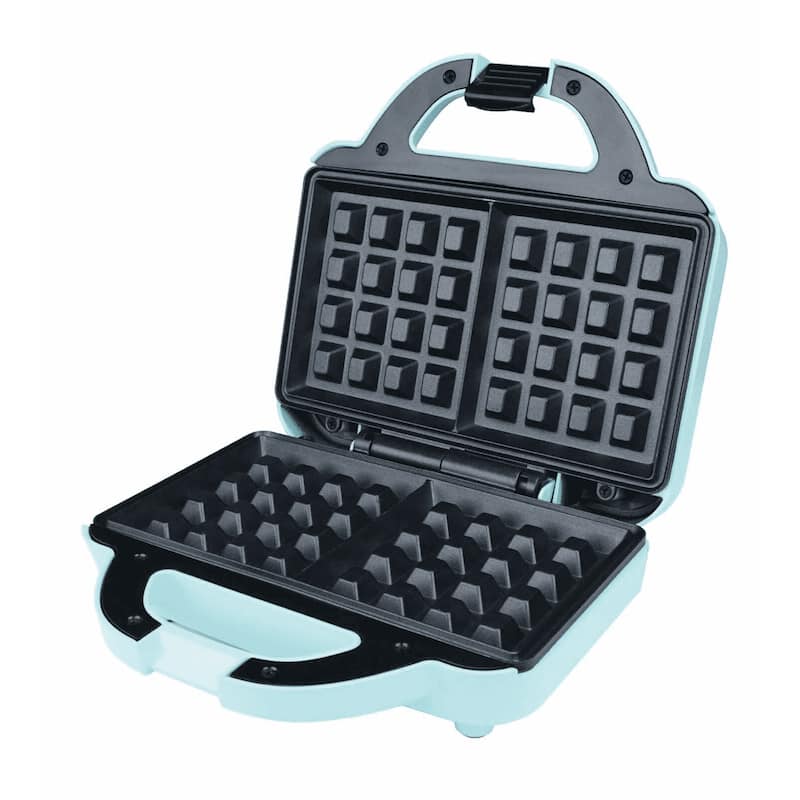 Brentwood Couture Purse NonStick Dual Waffle Maker Blue