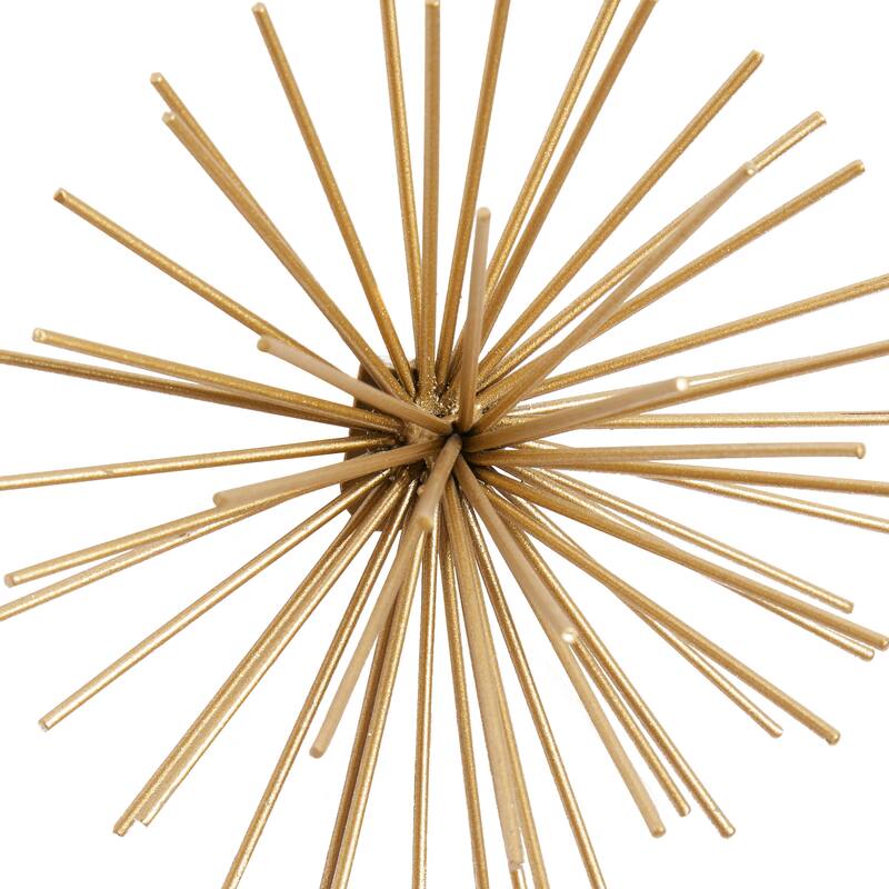 CosmoLiving by Cosmopolitan Metal 3D Starburst Wall Decor (Set of 3) - Silver, Gold, Black, Copper