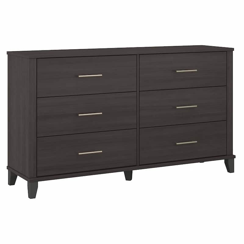 Transitional Grain-textured Grey Dresser