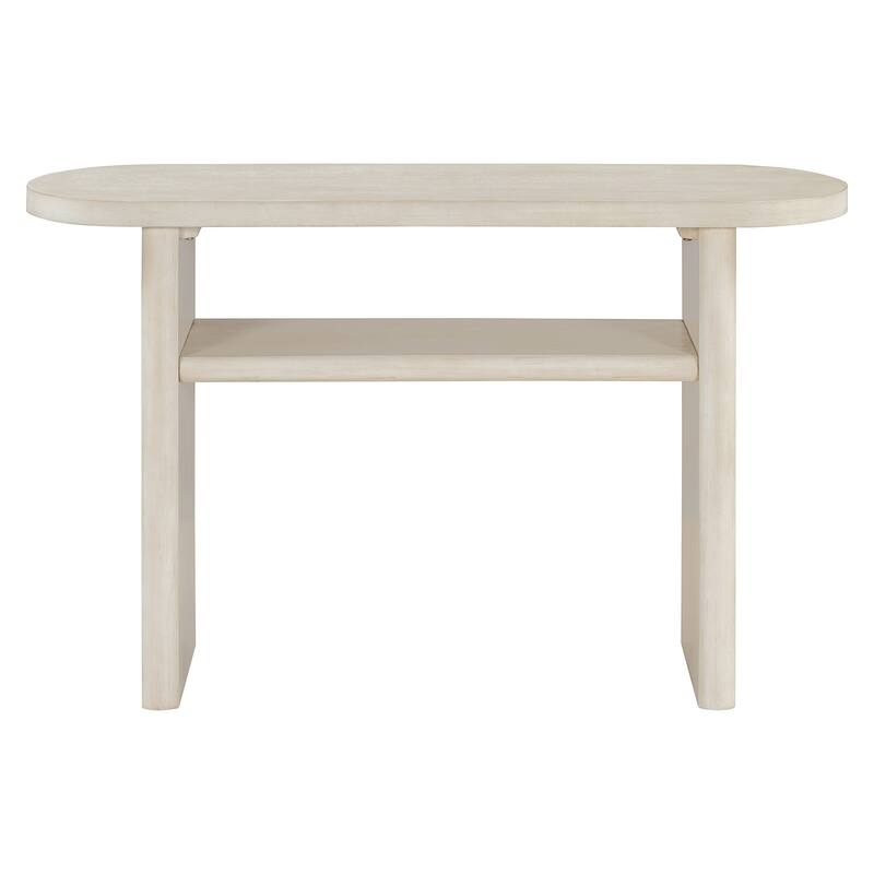 Elegant Minimalist Console Table with Rounded Edges