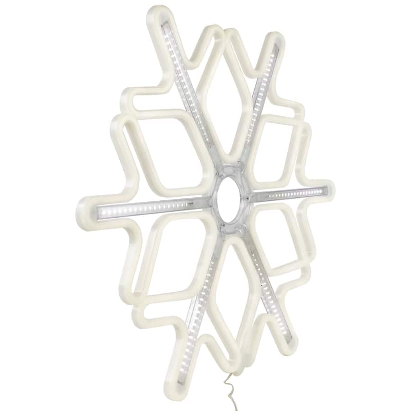 16" Cascading Lighted Snowflake Outdoor Christmas Decoration
