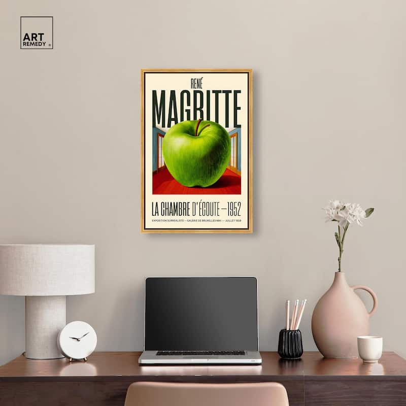 Magritte's Apple Room Canvas by Art Remedy