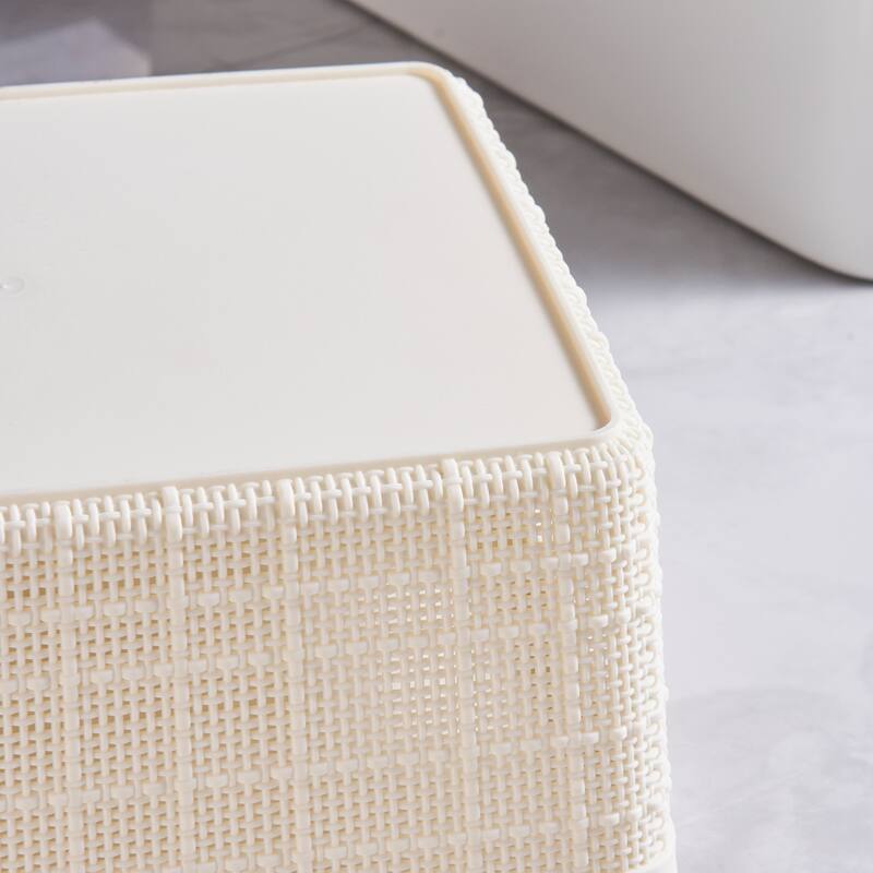 HANAMYA Lidded Storage Bin Organizer | Storage Organizing Container