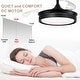 preview thumbnail 38 of 71, Bella Depot 36" Modern Retractable Ceiling Fan with Dimmable Led Light, Remote and APP Control 6-Speed Reversible DC Motor
