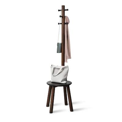 Umbra 1014257 Pillar 20 x 65" MDF and Steel Coat Rack with Storage