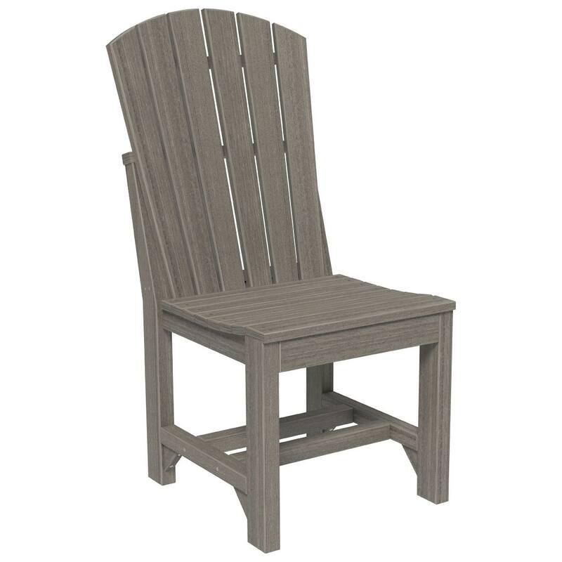Set of 4 Poly Lumber Adirondack Dining Chairs