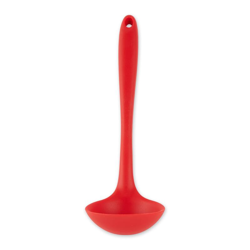 Ela's Silicone Ladle - Blue - 11 x 3.5 x .5 - Red