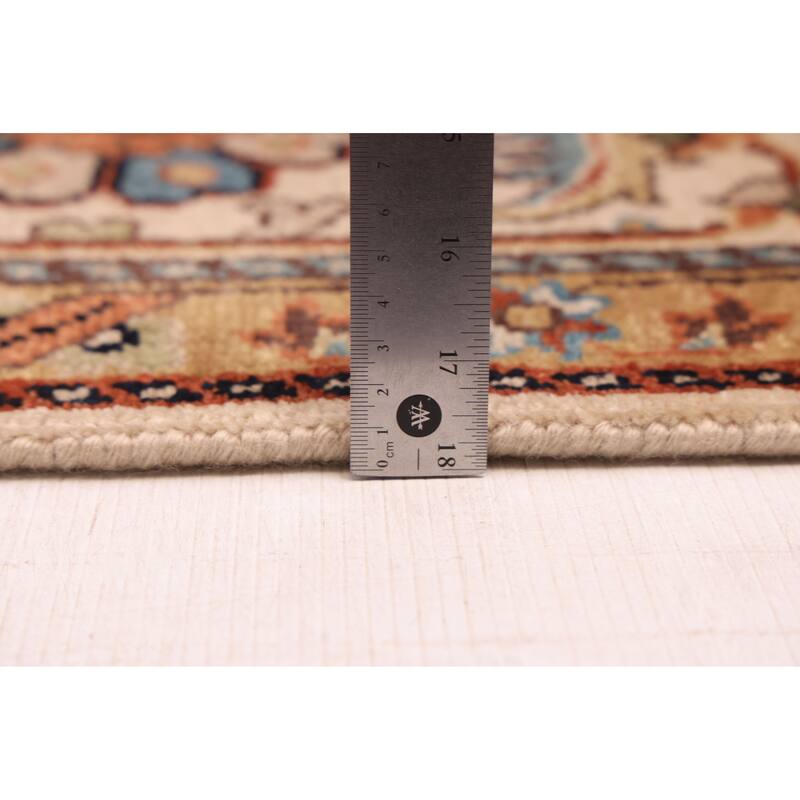 ECARPETGALLERY Hand-knotted Jules Sultane Ivory Wool Rug - 8'8 x 11'9