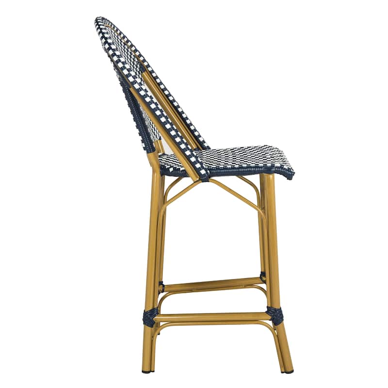 SAFAVIEH Outdoor Abigayle Indoor/Outdoor Bistro Counter Stool - 19Wx23Dx43H