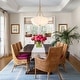 preview thumbnail 2 of 14, Chic Modern 3-Light Shell Scalloped Glass Chandelier For Dining Room - 15.7 in