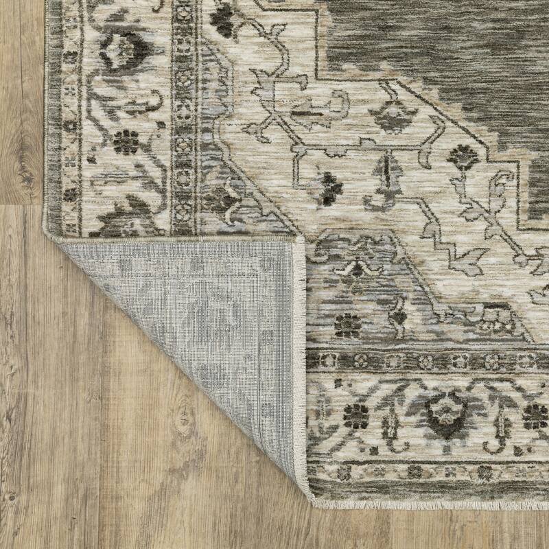 Style Haven Cadiz Center Medallion Fringe-Edge Area Rug