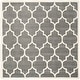 preview thumbnail 47 of 66, SAFAVIEH Handmade Chatham Elia Modern Moroccan Wool Rug 4' Square - Dark Grey/Ivory - Square