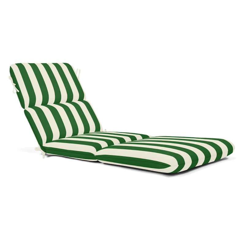 Casual Cushion Sunbrella® Fabric 1-Piece Outdoor Chaise Cushion, 22.5"W x 74"L - 22.5"W x 74"L
