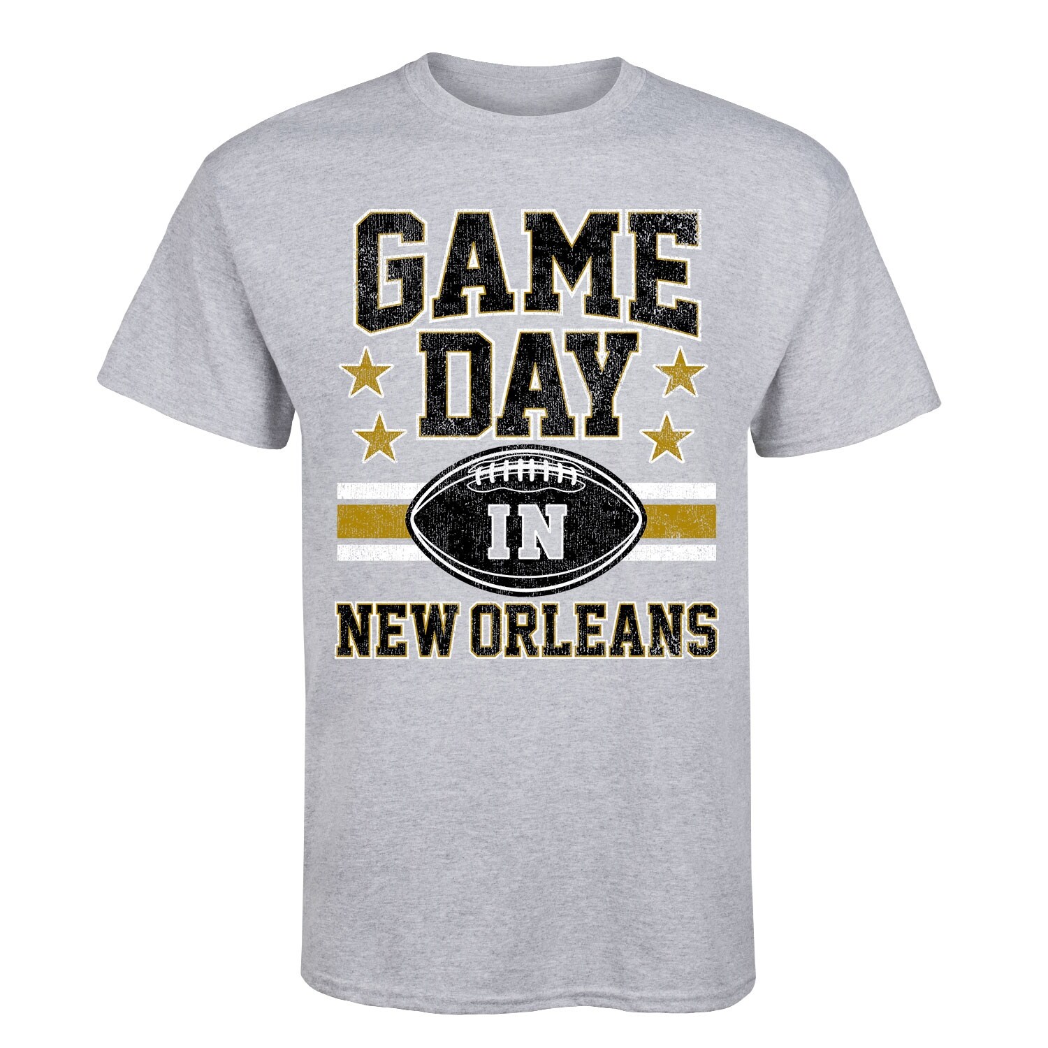 Shop Gd New Orleans Football Mens Short Sleeve Tee Overstock