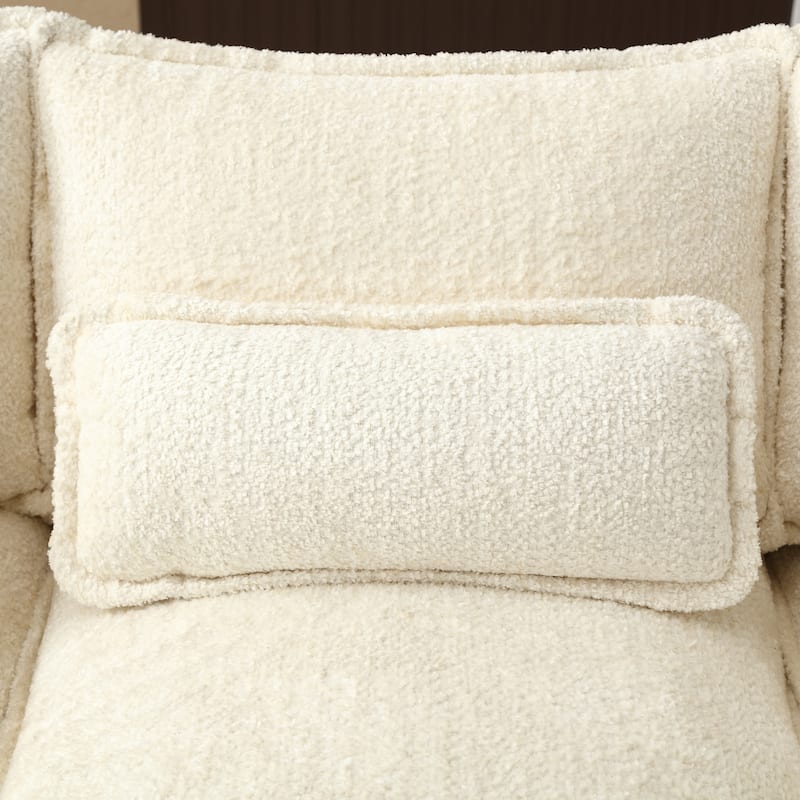 110.63" Sectional Sofa Cloud Couch for Living Room, Modern Chenille U-Shaped Couch Sleep Chaise