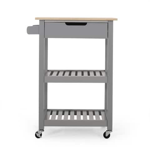 Dade Kitchen Cart with Wheels by Christopher Knight Home