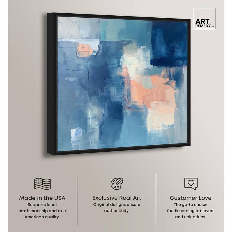 Whispering Blue II Canvas by Art Remedy