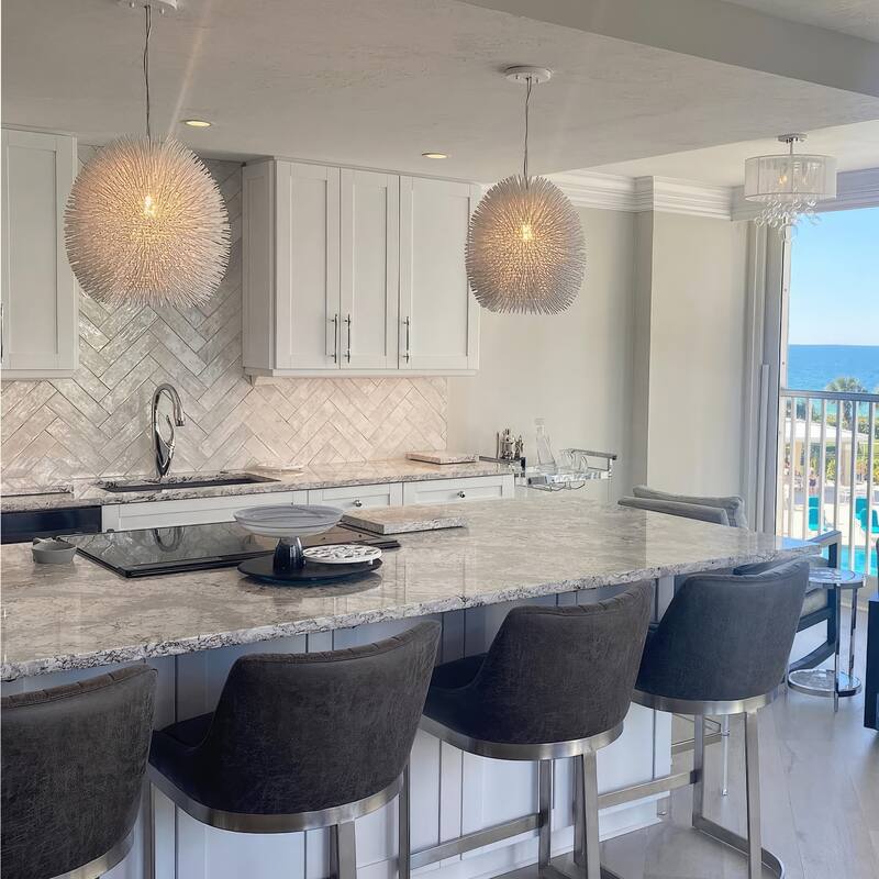 Varaluz Urchin 1-Light Pendant - White