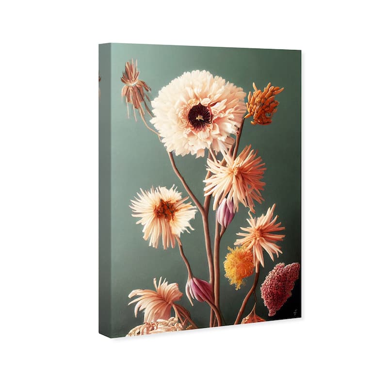 Wynwood Studio Canvas Floral and Botanical Florals for Winter III Gray and Cream White Farmhouse Wall Art Canvas Print