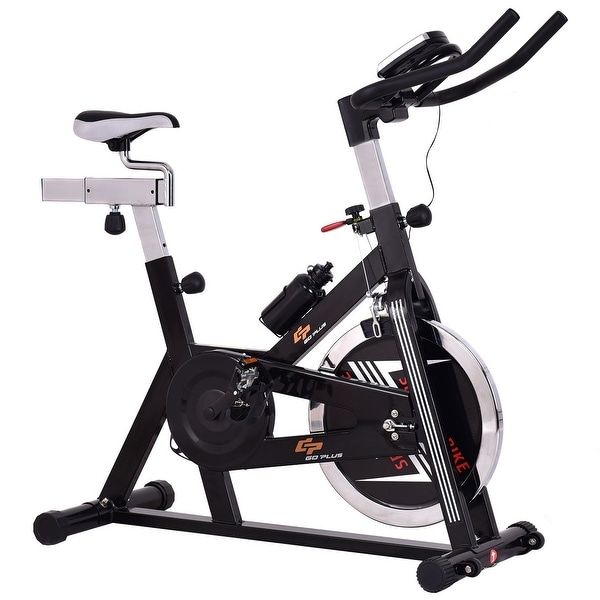 Costway Adjustable Exercise Bike Bicycle Cycling Cardio Fitness LCD w/ 40lb Flywheel