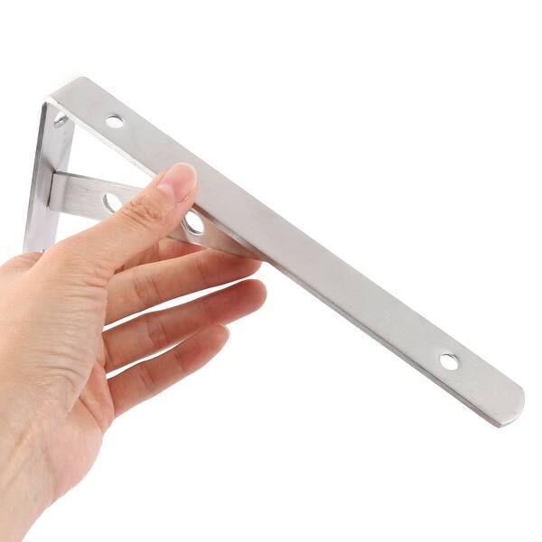 Shop Metal L Shaped Hardware Wall Hanging Shelf Brackets Support Holder 200mm X 140mm Overstock 28733094