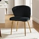 preview thumbnail 52 of 89, Aruna Accent Chair with Metal Legs 20''W X 19.5 ''D X 29''H by HULALA HOME Black