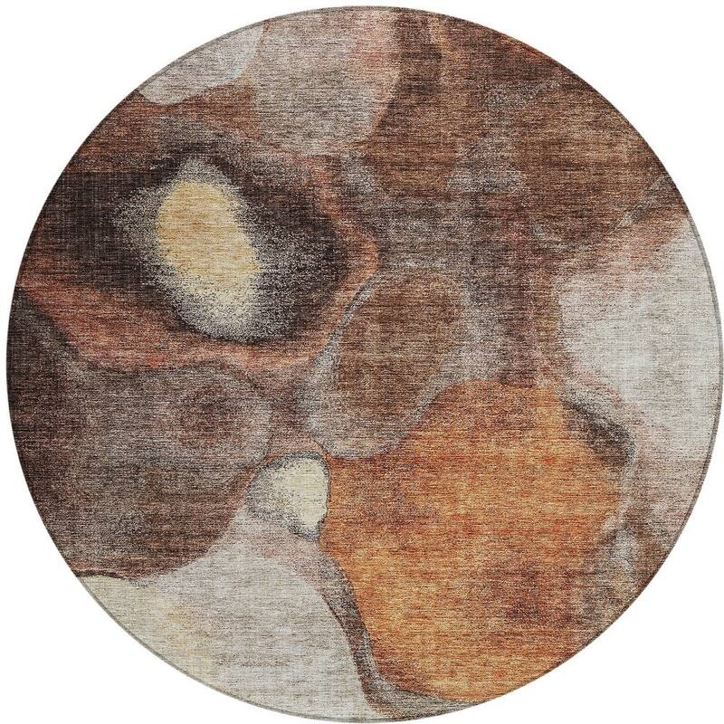 HomeRoots Abstract Transitional Rectangle Outdoor Rug
