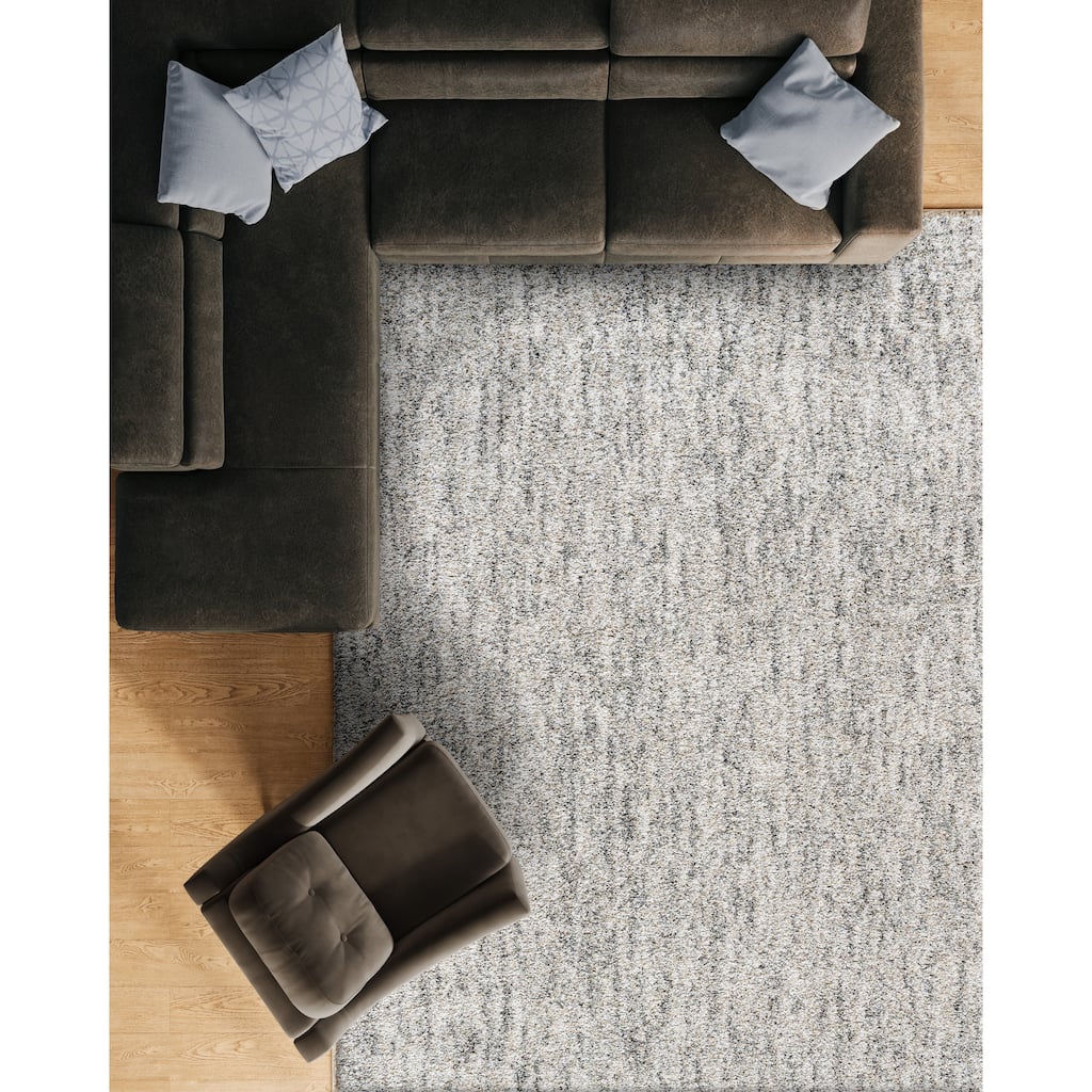 Granada Karina Beige, Gold, Grey, Ivory and White Polypropylene Area Rug - 2'3" x 12' Runner