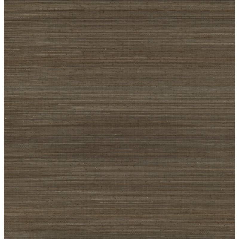 A-Street Prints Mai Dark Grey Abaca Grasscloth Wallpaper
