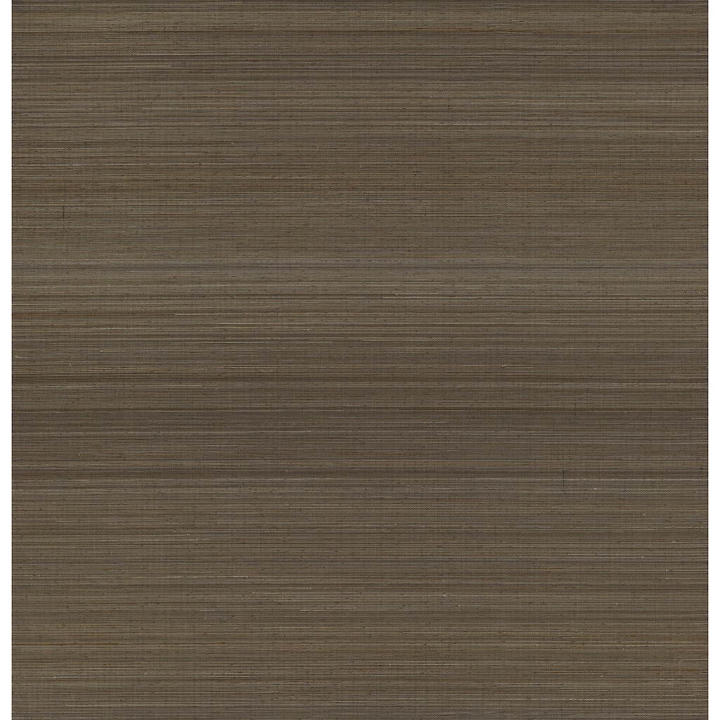 A-Street Prints Mai Dark Grey Abaca Grasscloth Wallpaper