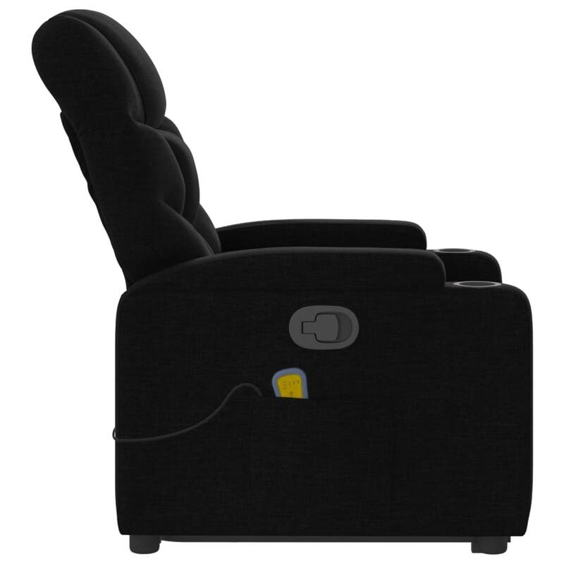 vidaXL Stand up Massage Recliner Chair Light Gray Fabric