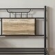 preview thumbnail 4 of 19, VECELO Industrial Kids Bed Frame with Wood Headboard,Twin Size Bed Set of 2